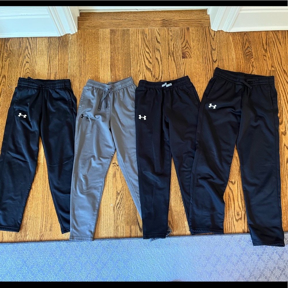 Lot of 4 Boys Under Armour Pants